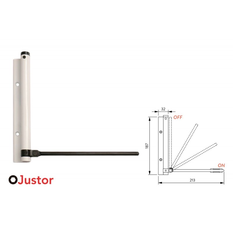 BRAZO MUELLE 56 BLANCO 40KG JUSTOR