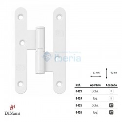 PERNIO 100X57 S/R HIERRO BLANCO IZD 8424