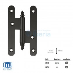 PERNIO NEGRO C/RTE 307/100mm IZQ 8076