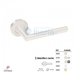 MANILLA JGO 5232 C/ROS L RECTA BLANCA