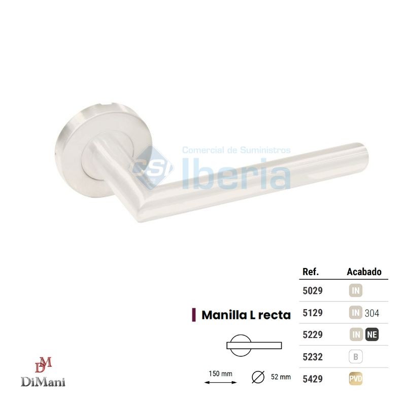 MANILLA JGO 5232 C/ROS L RECTA BLANCA