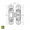 BISAGRA K6200 20BIDXSX 9016 BLANCA KRONA
