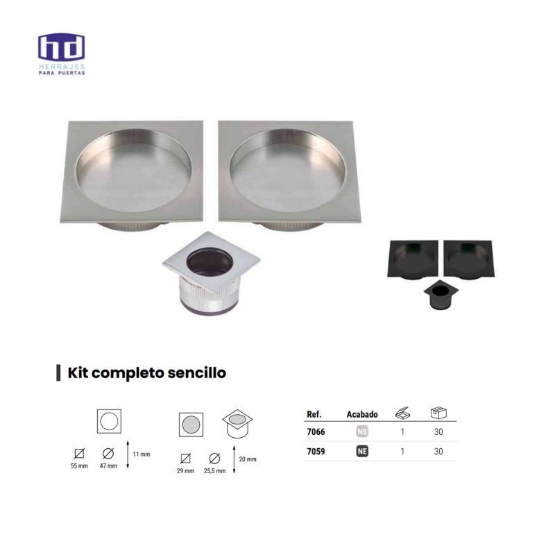 KIT 7066 CORREDERA CAZOLETAS CUAD NQ SAT