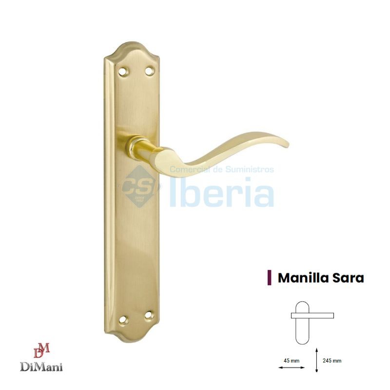 MANILLA JGO 6057 SARA C/PLACA H LATONADO