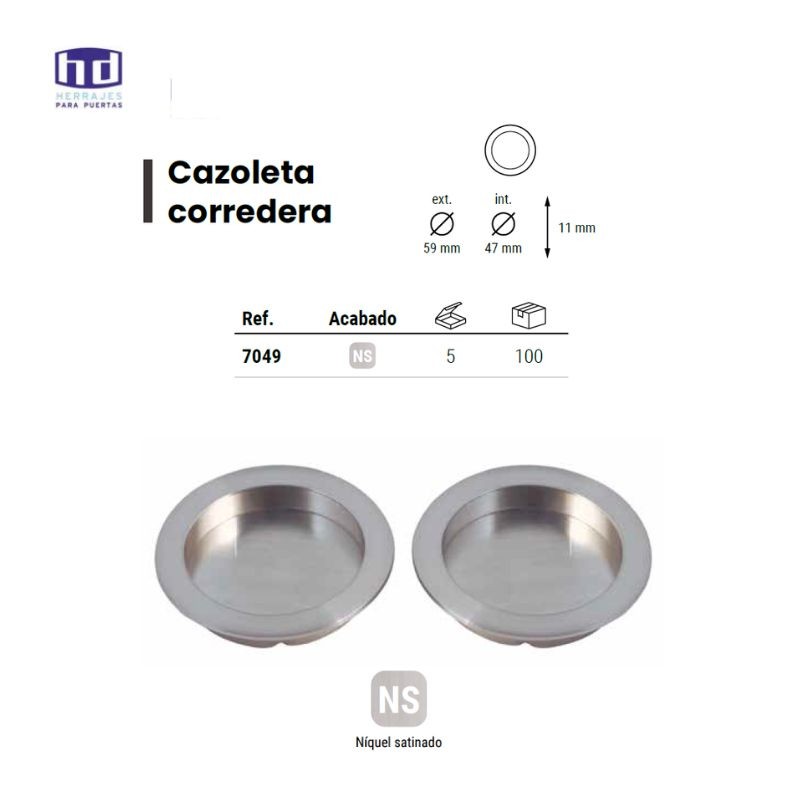 CAZOLETA HD 7049 CORREDERA RDO NIQ SAT