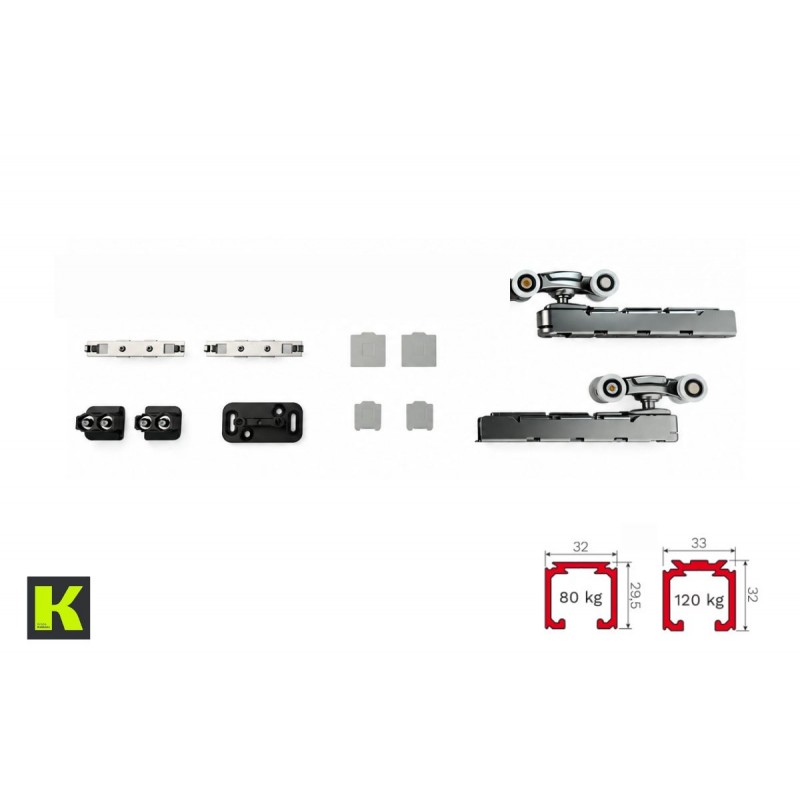 ACCESORIOS 80/120Kg 0600/80 OCULTO KRONA
