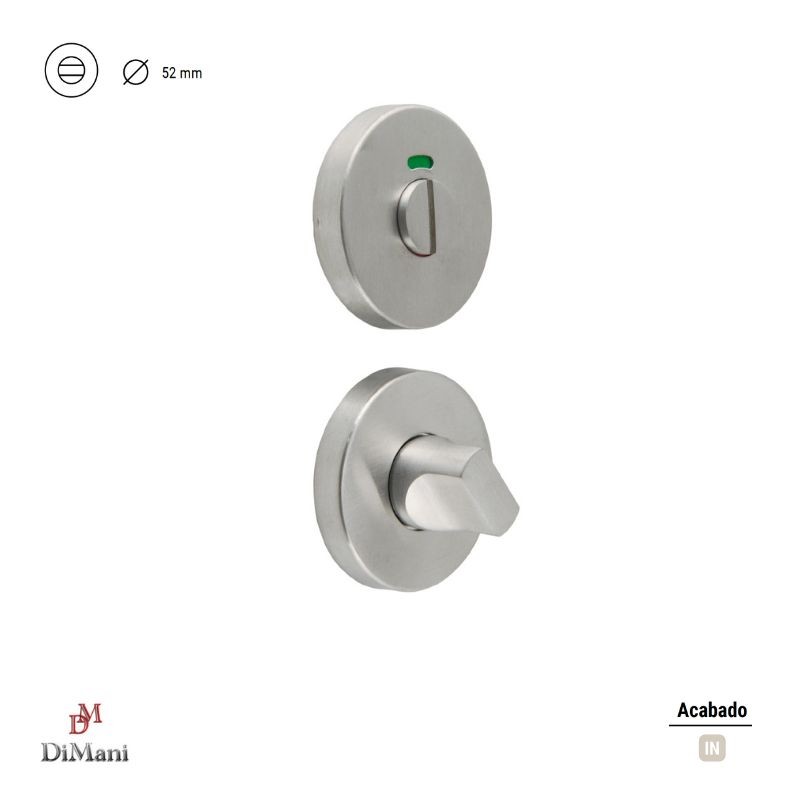 MULETILLA+ DESBLOQ Ø50 C/SEÑAL INOX 5058
