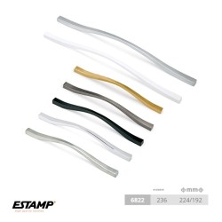 TIRADOR 6822 032 236-224/192mm NEGRO MAT