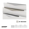 TIRADOR 320/224 mm NIQUEL CEPILLADO 6781-038