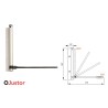 BRAZO MUELLE MB 56 PLATA 40KG JUSTOR