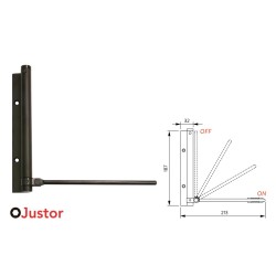 BRAZO MUELLE MB 56 NEGRO 40KG JUSTOR