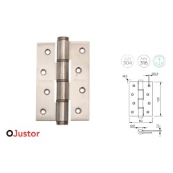 BISAGRA MUELLE 53 SA 120mm 2 Und INOX