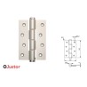 BISAGRA MUELLE SA 120mm 2Ud PLATA JUSTOR