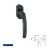 MANILLA VENTANA ATLANTA 0530 US952 32-42 F9714 NEGRO MATE HOPPE