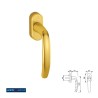 MANILLA VENTANA ATLANTA 0530 US952 32 F3 ORO HOPPE
