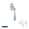 MANILLA VENTANA ATLANTA 0530/US952 32-42 F1 PLATA HOPPE