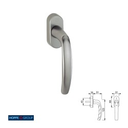 MANILLA VENTANA 0530 US952 32-42 F9 INOX HOPPE