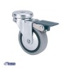 RUEDA GIRAT C/FRENO 22KG GOM GRIS 1-0551