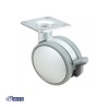 RUEDA GIRAT FRENO 80KG NYLON GRIS 1-0619