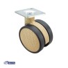 RUEDA GIRATORIA 40KG MADERA HAYA 1-0626
