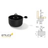 PATA NIVELADOR INT D48x27 NEGRO EMUCA