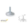 NIVELADOR PATA PRISMA M6 GRIS METAL D35