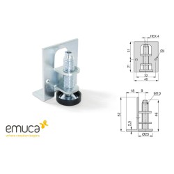 NIVELADOR DE MUEBLES D22mm M10 CINCADO