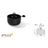 PATA NIVELADOR INT D48x45 NEGRO EMUCA