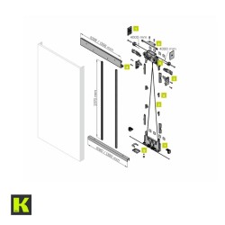 TRICKS SISTEMA CORREDERO 1200X2450 KRONA