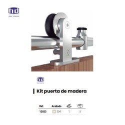 12023 SISTEMA CORREDERA MADERA INOX