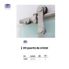 12024 SISTEMA CORREDERA CRISTAL INOX