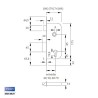 CERRADURA EMBUTIR 4030/50 C/RDO SIN CILINDRO 40305RHN NIQUEL TESA
