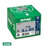 T SPAX POZI C/P 2,5x 10 GALVANIZADO