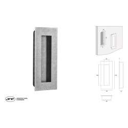CAZOLETA RECTANGULAR IN.16.412 135x55 ACERO INOX