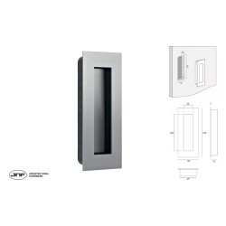 CAZOLETA RECTANGULAR IN.16.412 135x55 ACERO INOX