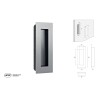CAZOLETA RECTANGULAR IN.16.412 135x55 ACERO INOX