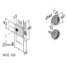 KIT CORREDERA CONDENA RED 026 CROMO SAT