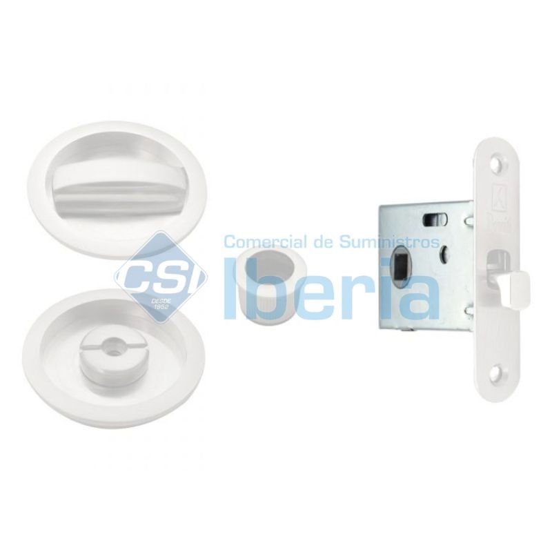 KIT CORREDERA CONDENA REDONDA 026 BLANCO