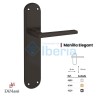 MANILLA JGO C/PLACA ELEGANT NEGRA 4239