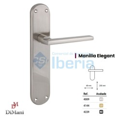 MANILLA JGO C/PLACA ELEGANT NIQUEL 4009