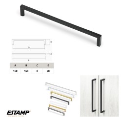 TIRADOR BASIC 168/160mm NEGRO 6764-032